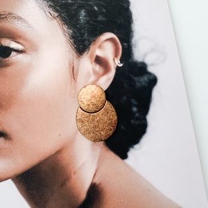 BOHO inspired brass chandelier with copper accent